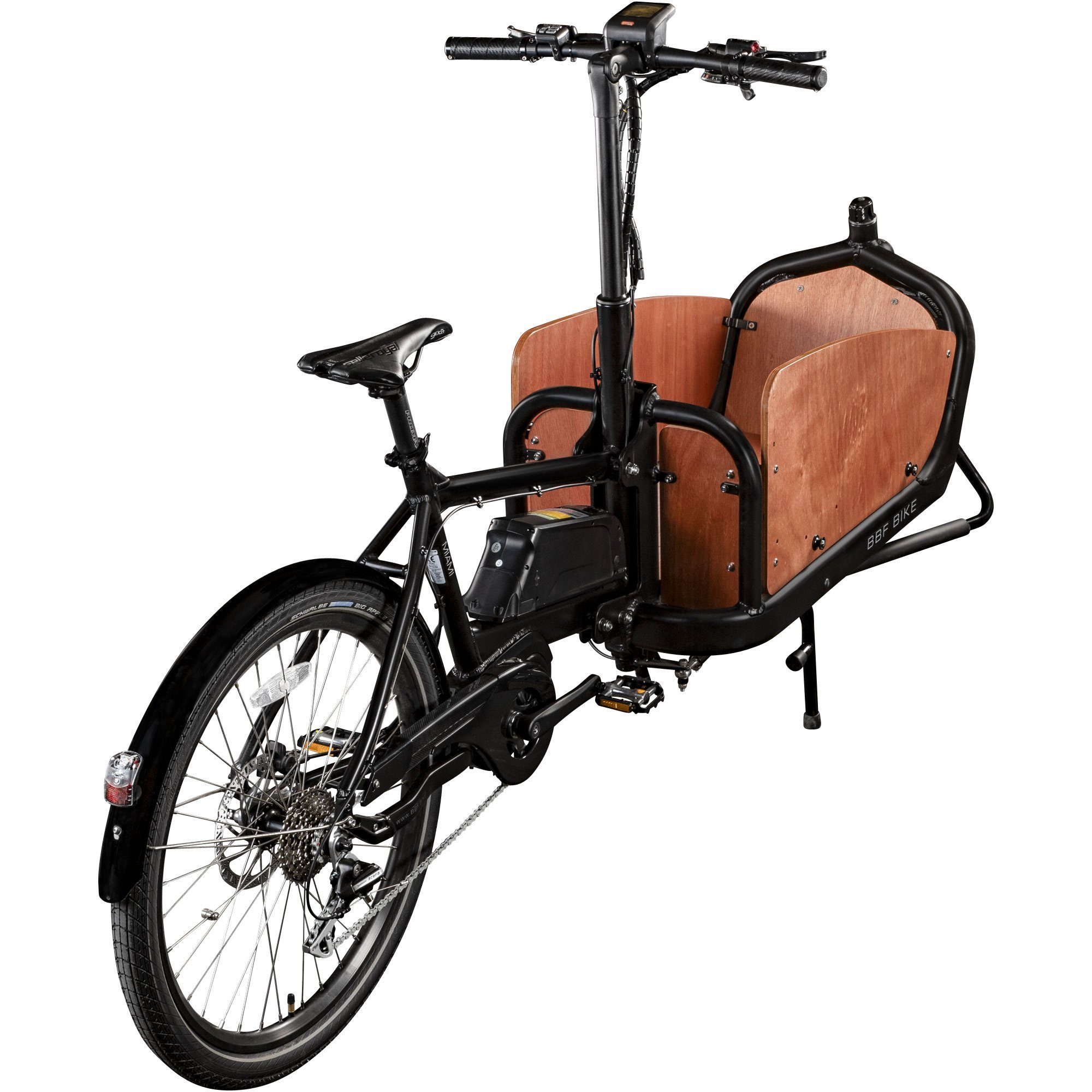 BBF Bikes E-Bike Lastenrad Miami, 8 Gang Shimano Acera Schaltwerk, Kettenschaltung, Mittelmotor, 522 Wh, Lastenfahrrad E Bike Cargobikes Pedelec Transportrad Lastenrad Cargo