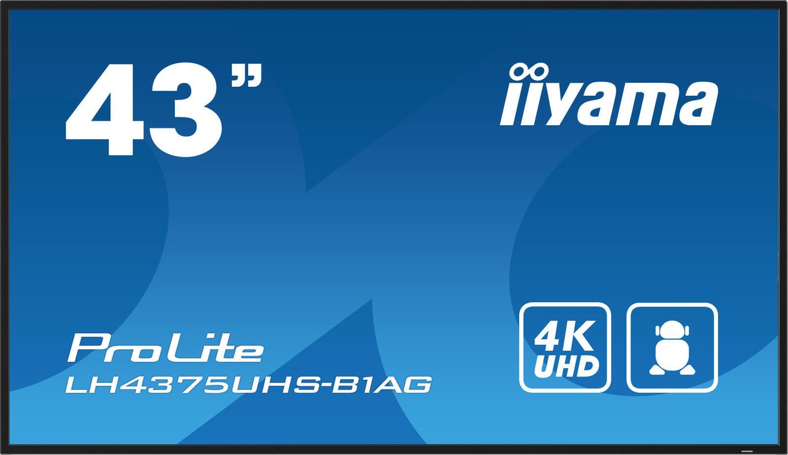 Iiyama iiyama PROLITE LH4375UHS-B1AG LED-Monitor (3840 x 2160, 8 ms Reaktionszeit, 60 Hz, IPS Panel)