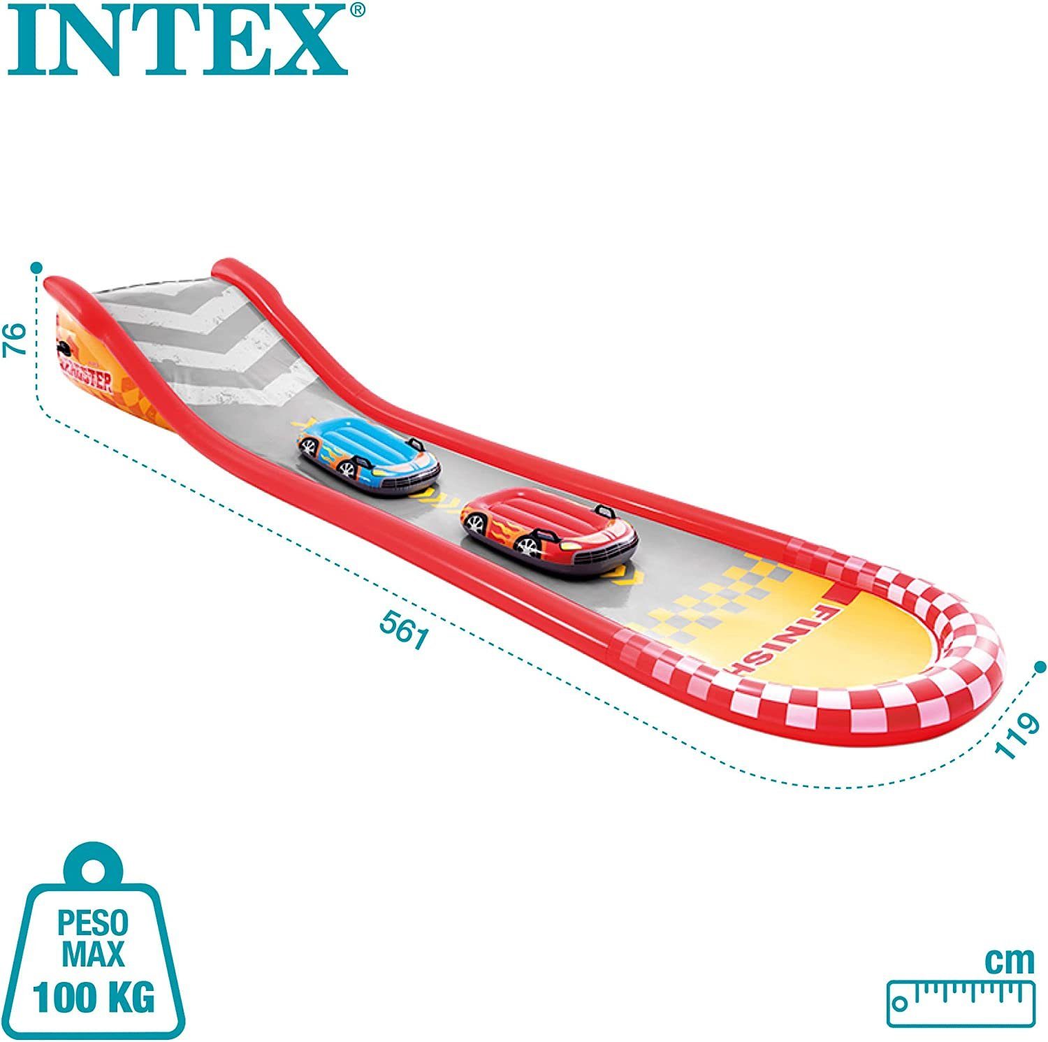 T-Gleiter Intex Racing Fun Slide strapazierfähigen mit Surfrider DOTMALL Griffen