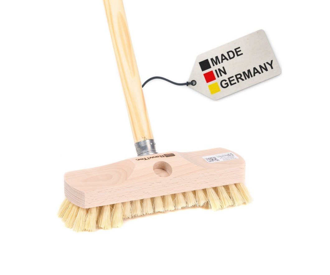 Reinigungsbürste Allzweck Schrubber 22cm Holzstiel Bodenschrubber Schrubberbürste