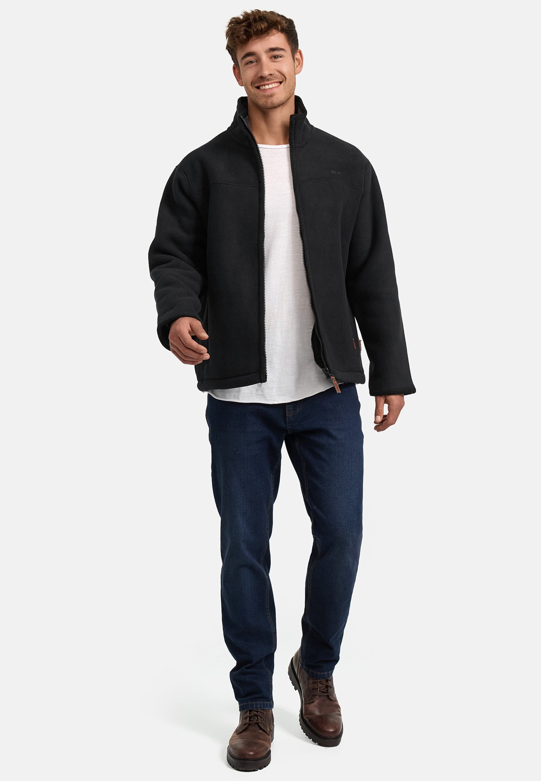 Indicode Fleecejacke Herren INEmilos Übergangsjacke Herrenjacke
