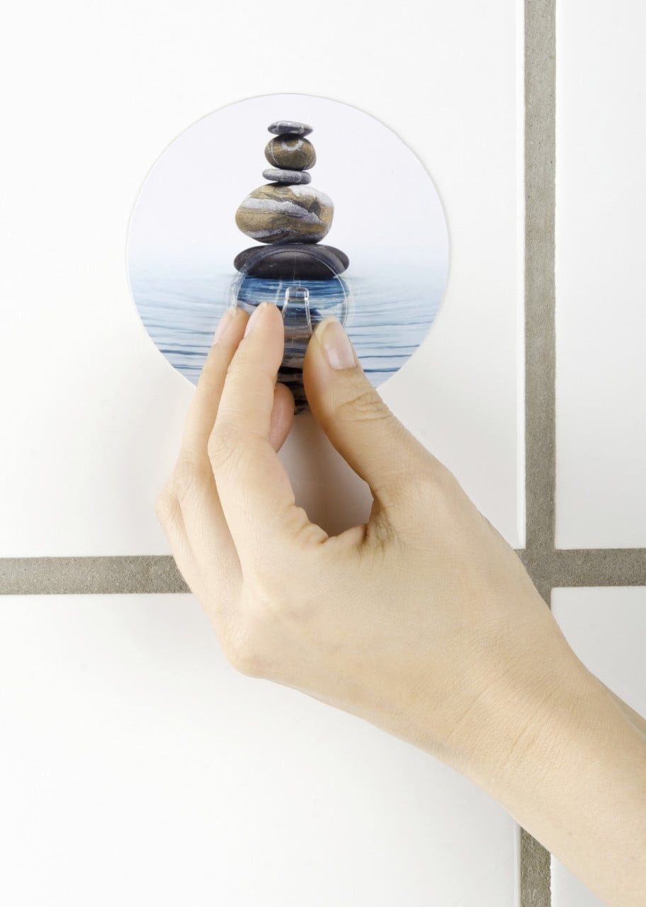 WENKO Handtuchhaken Wenko Static-Loc Wandhaken Uno Kunststoff, Design: