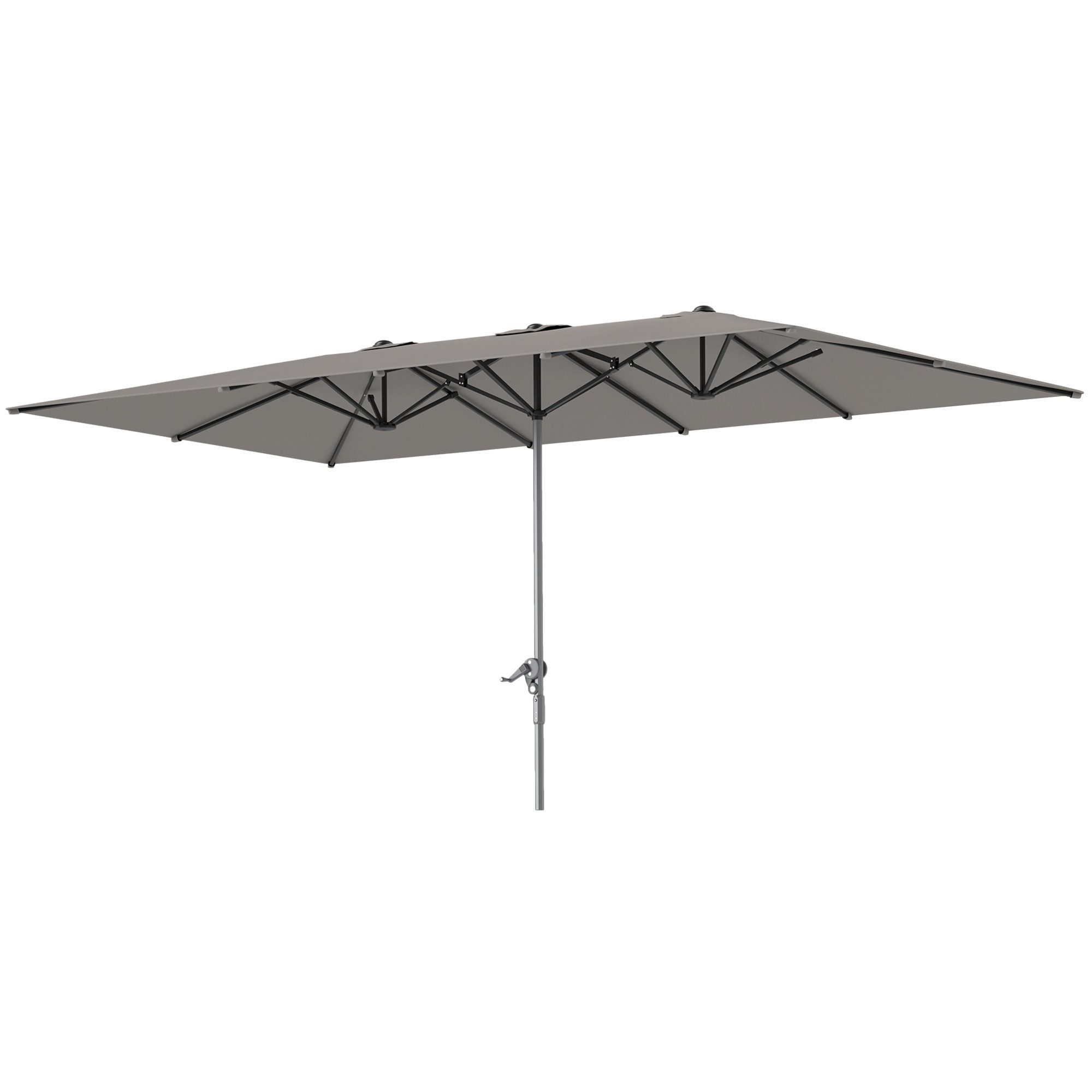 Outsunny Sonnenschirm mit Kurbel, 451 x günstig online kaufen