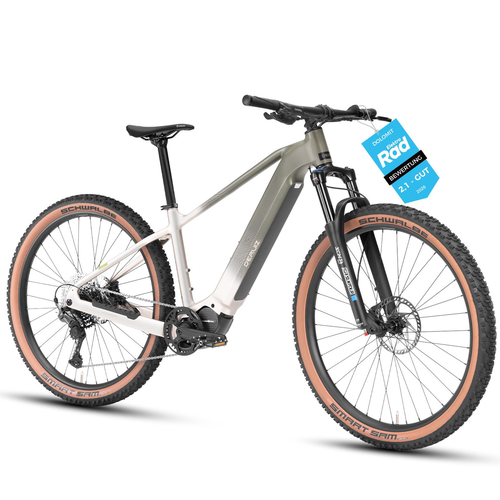 DERUIZ E-Bike Mountainbike Dolomit 29 Zoll, 110 Nm Mittelmotor, max. 180km, Drehmomentsensor, 11 Gang SHIMANO Shimano CUES ASLU6000T1R Schaltwerk, Kettenschaltung, Mittelmotor, 720 Wh, (Samsung-Akku, Trittfrequenz- und Drehmomentsensor für Damen und Herren)