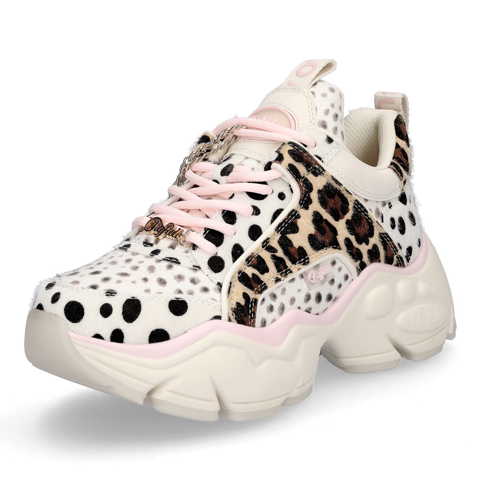 Buffalo Buffalo Damen Sneaker Binary Glam leo pink Sneaker