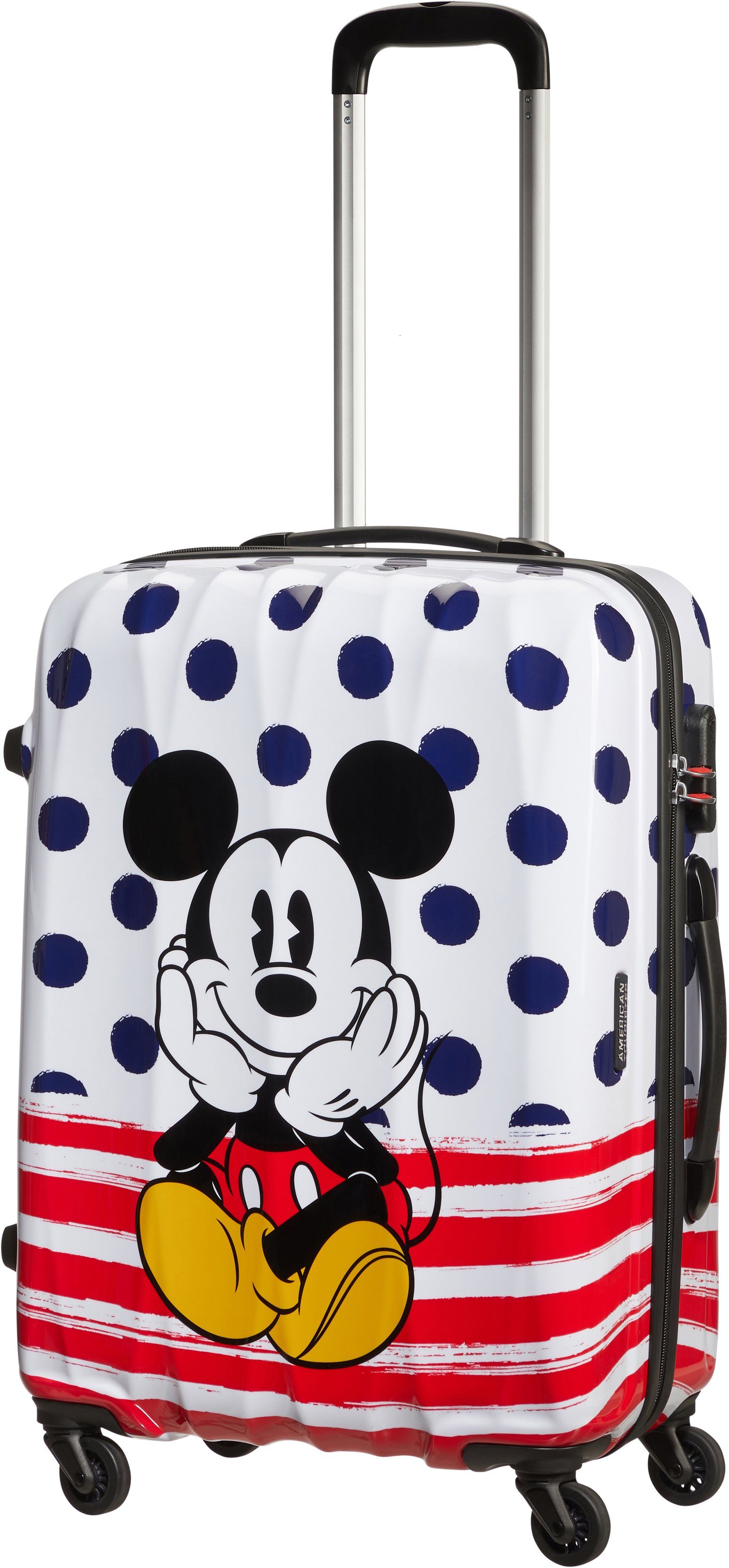 65 American Disney Mickey mickey-blue-dots Rollen Tourister® cm, Dots, Legends, Blue 4 Hartschalen-Trolley