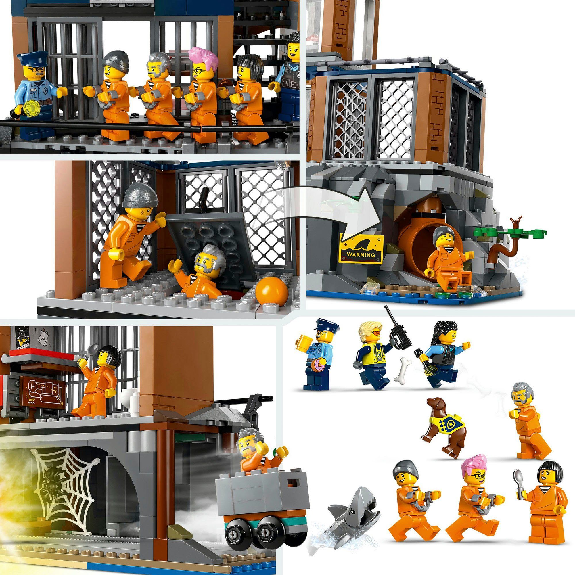 LEGO® Polizeistation auf der Gefängnisinsel (60419), LEGO City Konstruktionsspielsteine, (980 St), Made in Europe – Bild 5 von 5