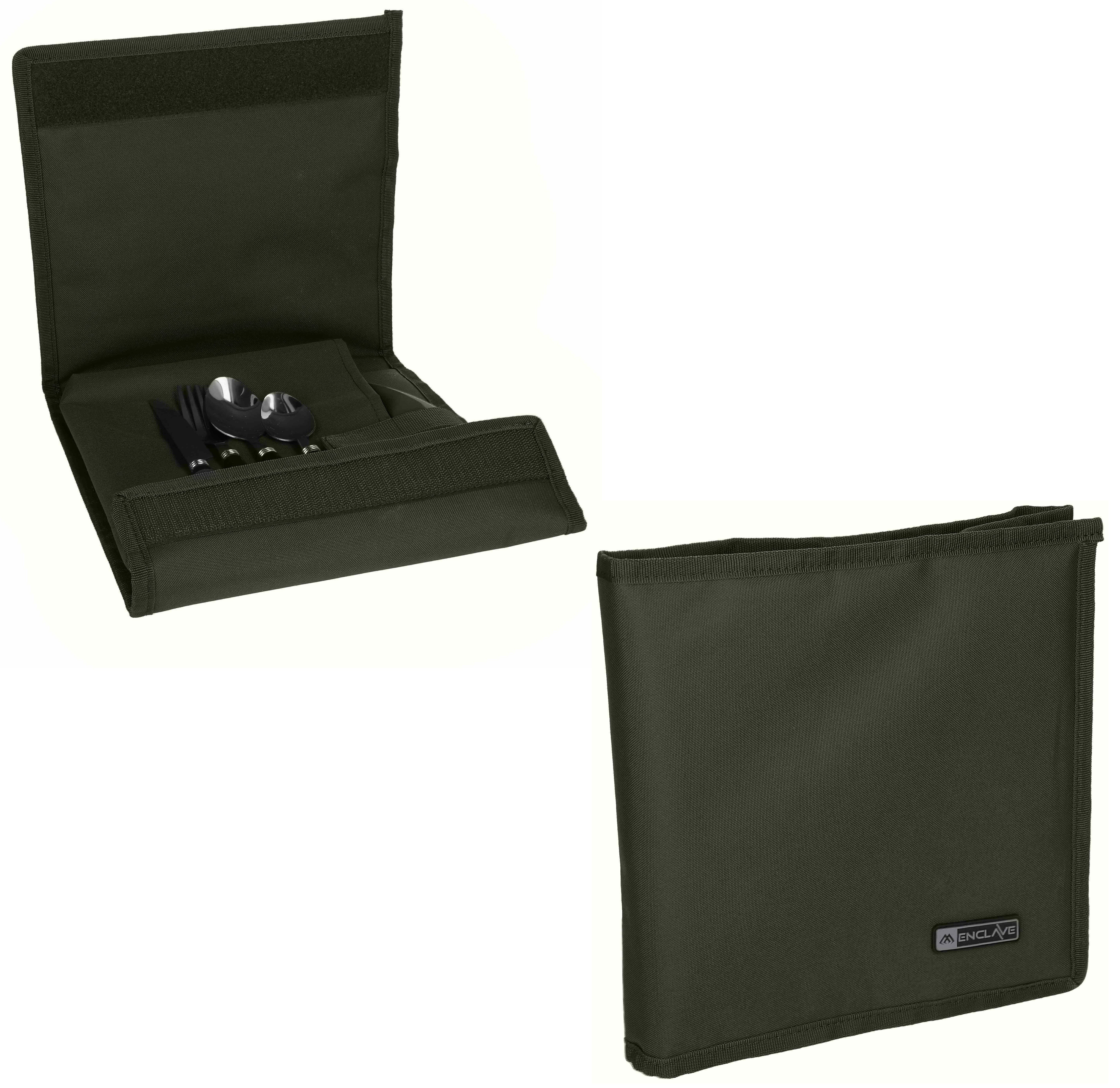Single Geschirr-Set Geschirrset Single - Enclave Dinner Set - mit Tasche - Edelstahl