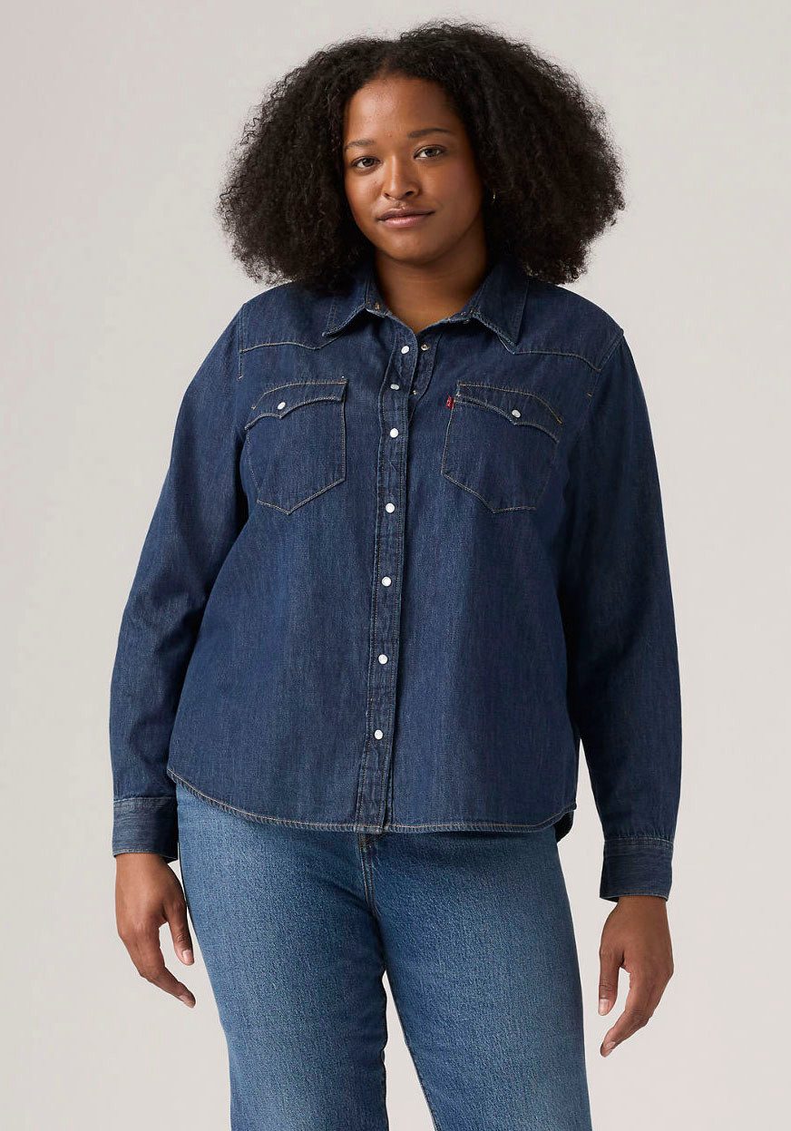 Levi's® Plus Jeansbluse PL ULTIMATE WESTERN T3 mit Taschen