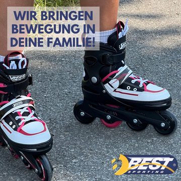 Best Sporting Inlineskates Inline Skates Kinder I Rollschuhe größenverstellbar, robuste Inliner für Jugendliche mit Bremse, Rollerskates Schuhe Kinder