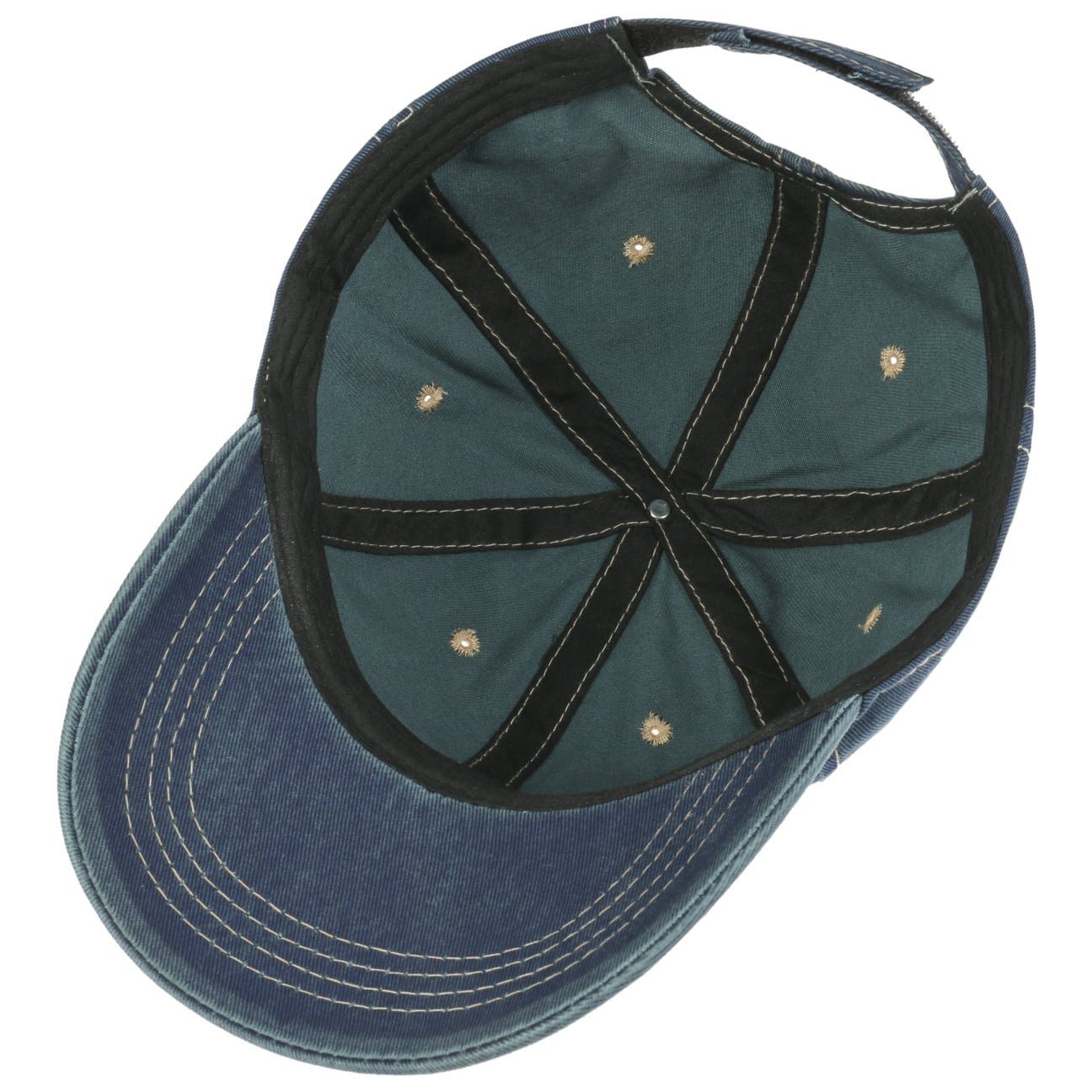 blau Cap Lipodo (1-St) mit Baseball Denimcap Schirm