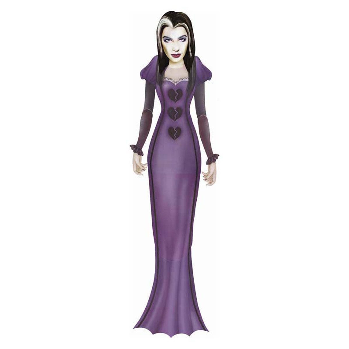 Rubies Niederlande b.v. Dekoobjekt CutOut Halloween Lady Gothic 152 cm