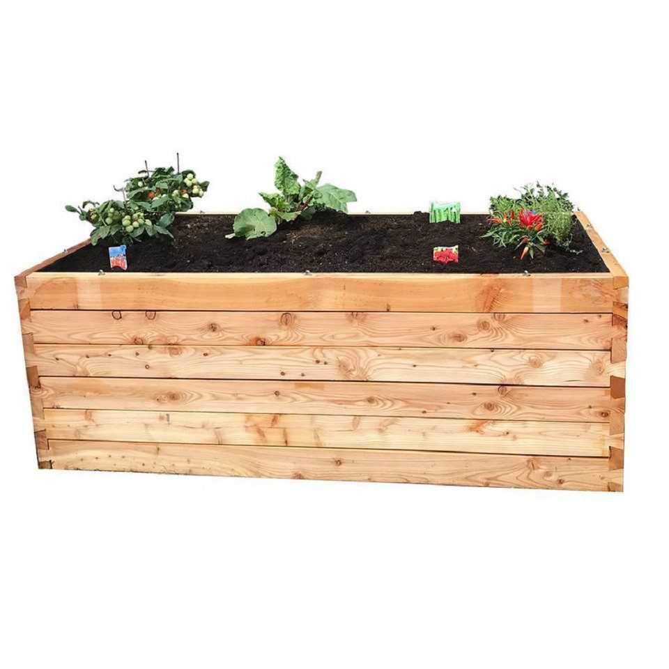 Gartenpirat Hochbeet aus Lärchenholz 198 x 98 x 74