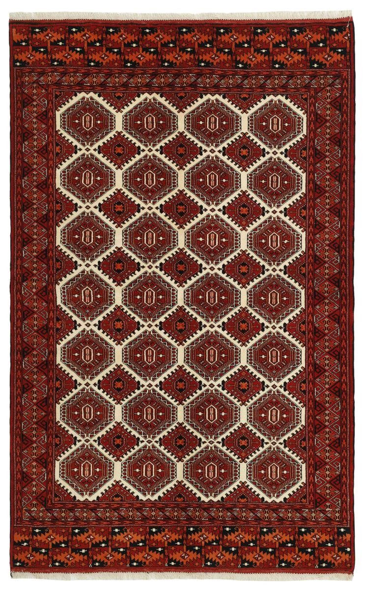 Orientteppich Turkaman 154x246 Handgeknüpfter Orientteppich / Perserteppich, Nain Trading, rechteckig, Höhe: 6 mm