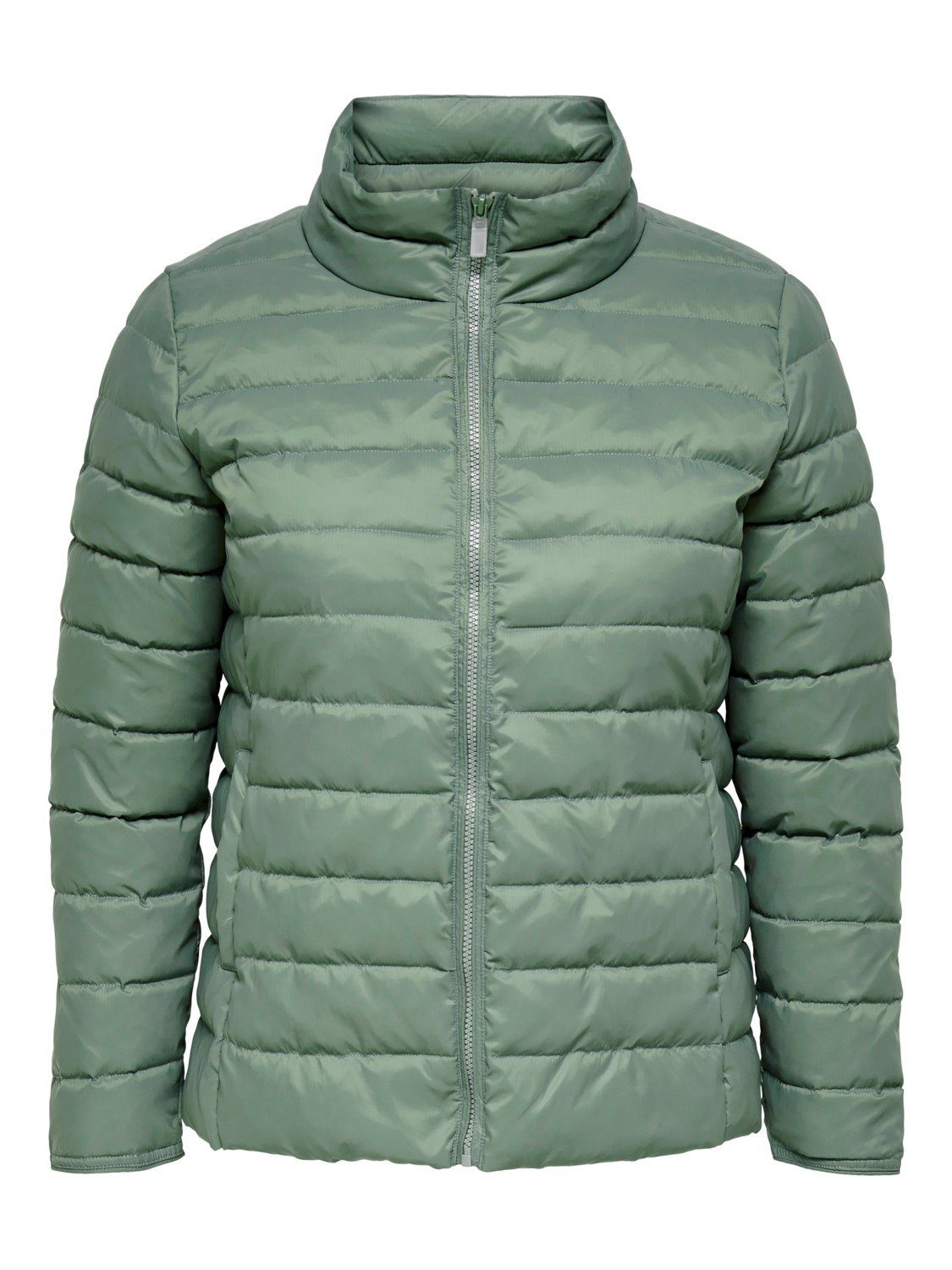 Grün Blouson Übergangsjacke Size CARMAKOMA 4213 (1-St) in Puffer Plus ONLY Übergrößen Stepp Wattierte