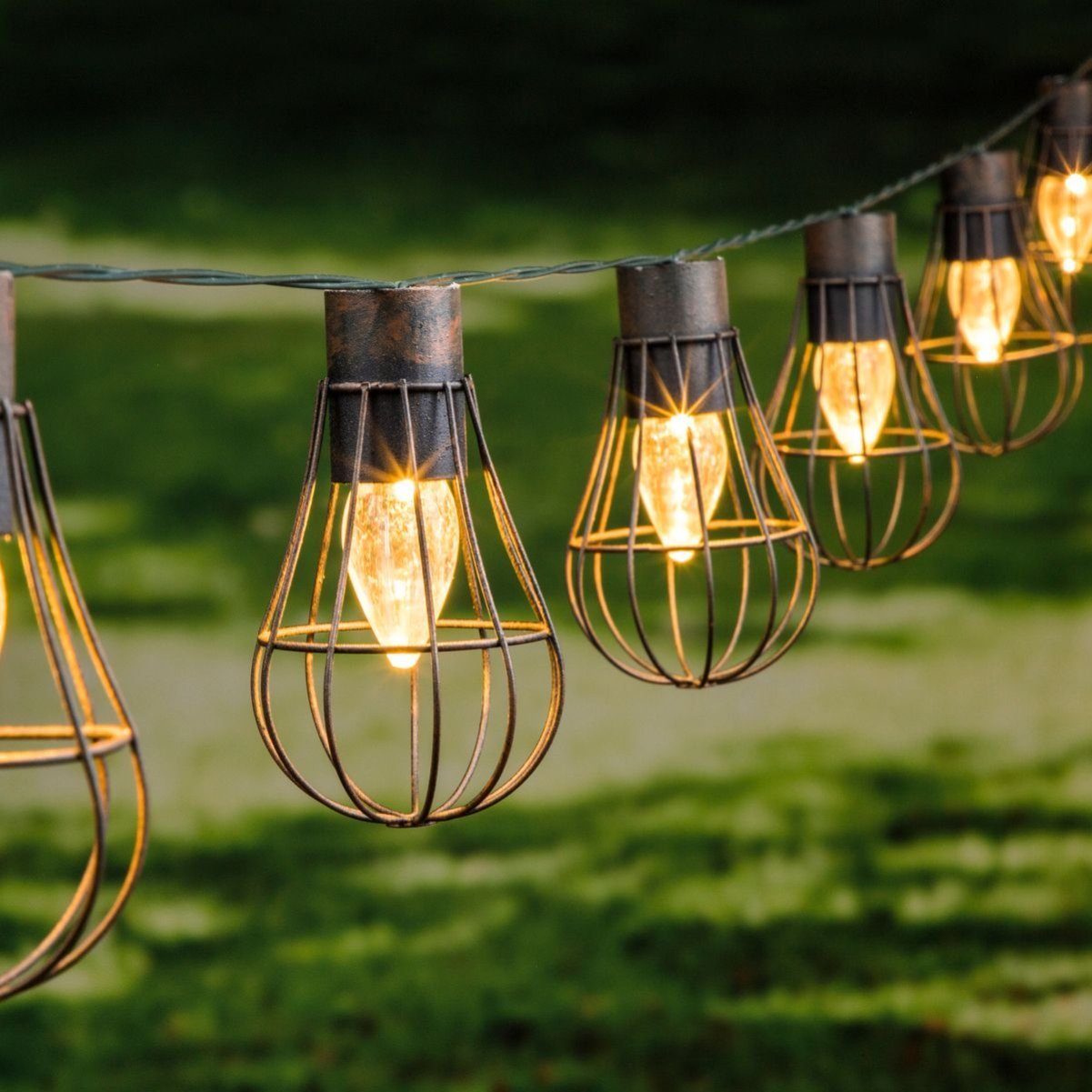 Gravidus LED-Lichterkette »LED Solar Lichterkette mit 10 Lampen Beleuchtung  Glühbirne Außen Party Garten« online kaufen | OTTO