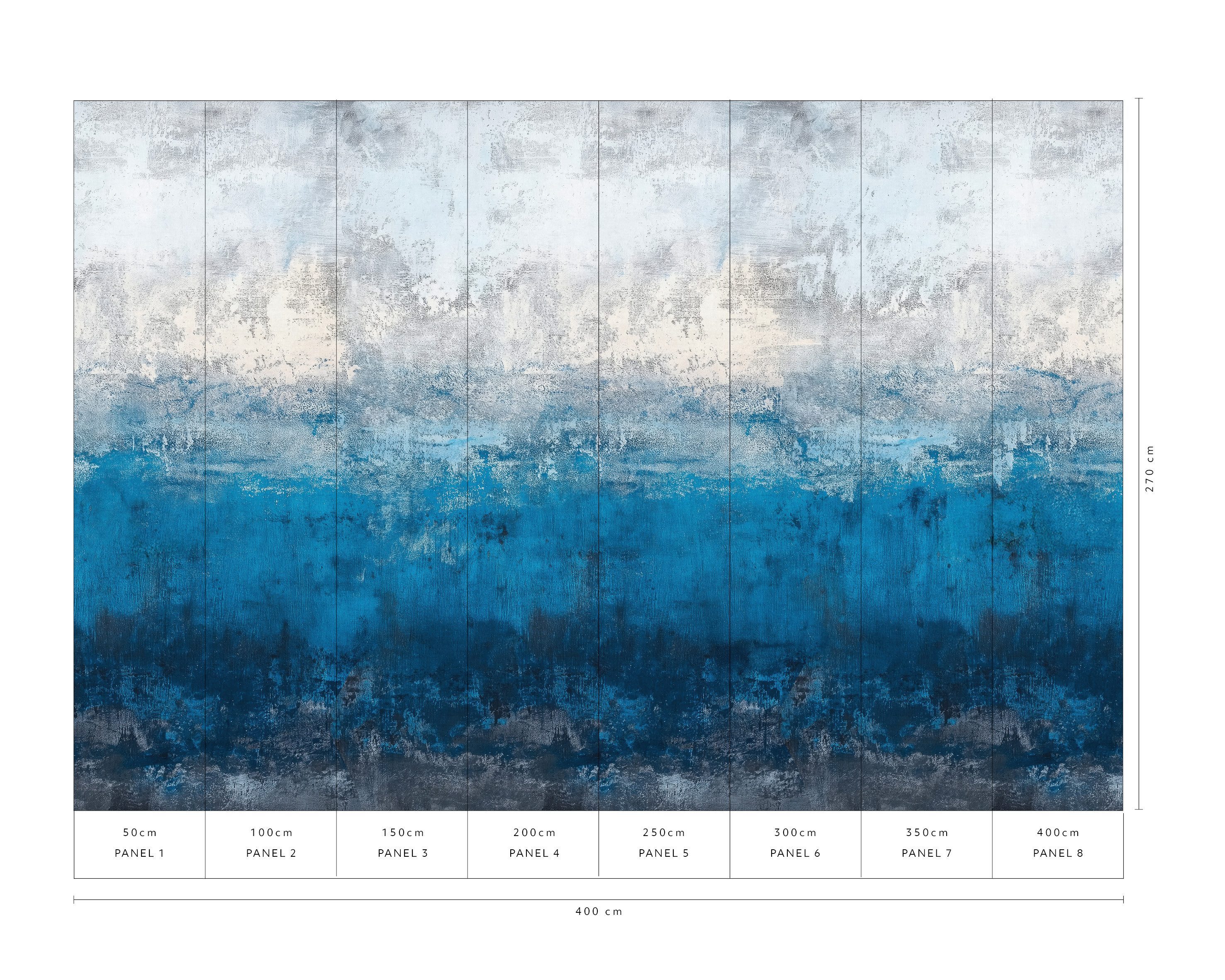 Erismann Vliestapete Vliestapete Aquarelloptik blau Erismann 220850701