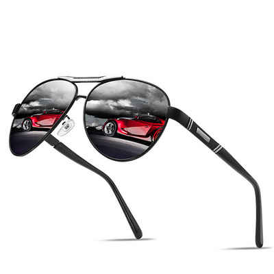 AquaBreeze Sonnenbrille Sonnenbrille Herren Polarisiert Pilotenbrille (Fahrerbrille Klassische Retro Fliegerbrille UV400 Schutz) Damen Unisex Verspiegelt Metallrahmen