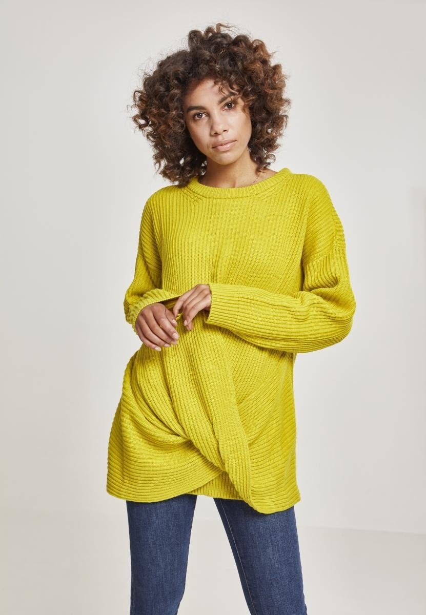 Rundhalspullover Urban Classics Damen Ladies Wrapped Sweater