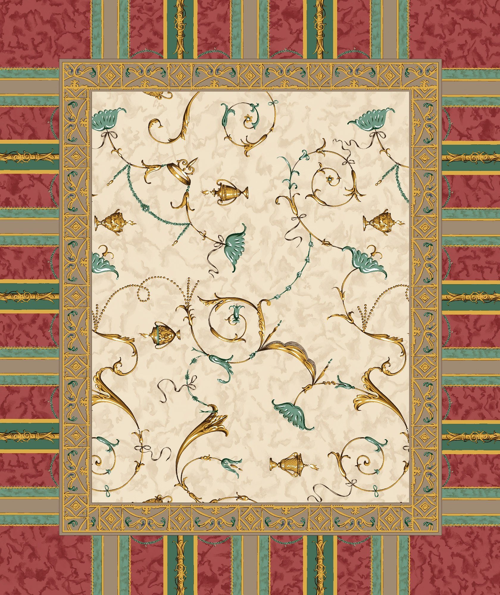 Bassetti Tischdecke Tischset Twill OPLONTIS, RB Rot günstig online kaufen