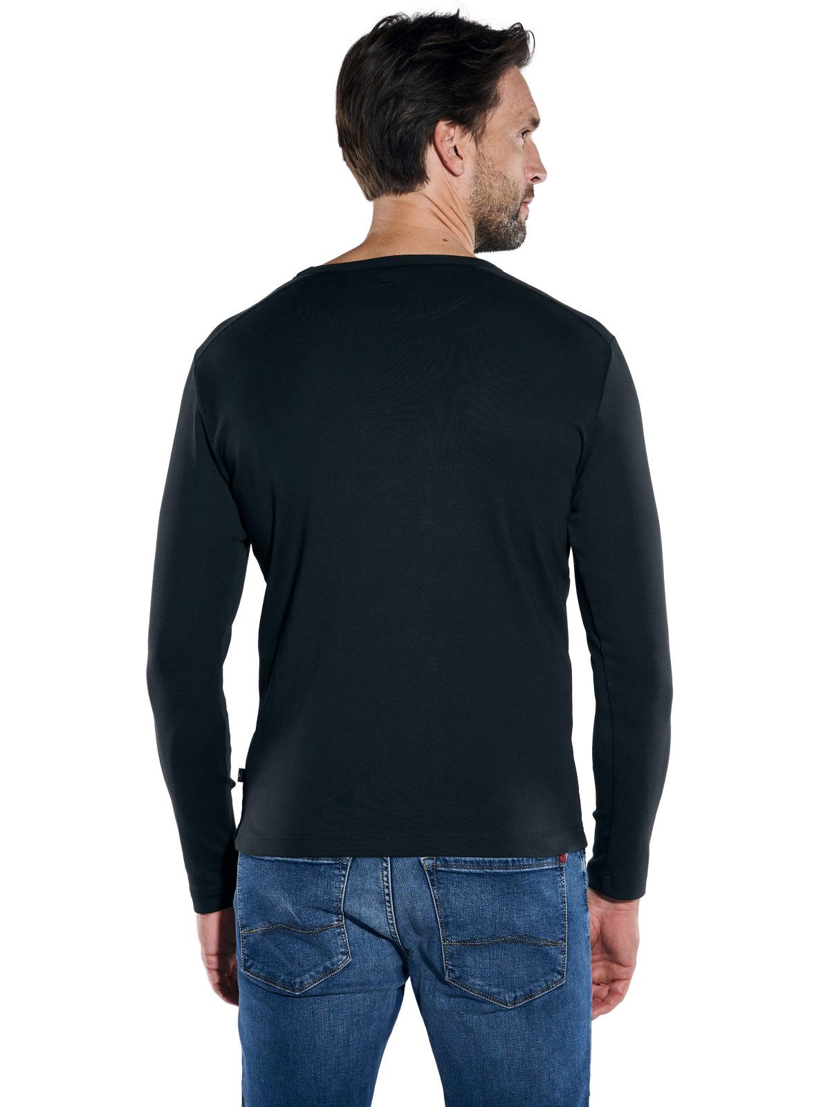 Engbers Langarmshirt Herren Langarm-Shirt "My Favorite" organic, Schwarz