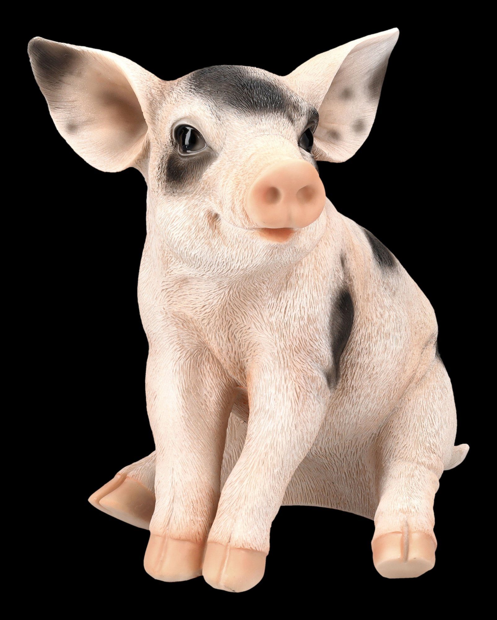 Tierdeko - Figur Shop - Schwein Dekofigur Figuren Schweine Ferkel Geflecktes GmbH Dekofigur