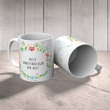 Mr. & Mrs. Panda Tasse Arbeitskollegin - Geschenk, Dankeschön, Teetasse, Kaffeetasse, Tasse, Keramik