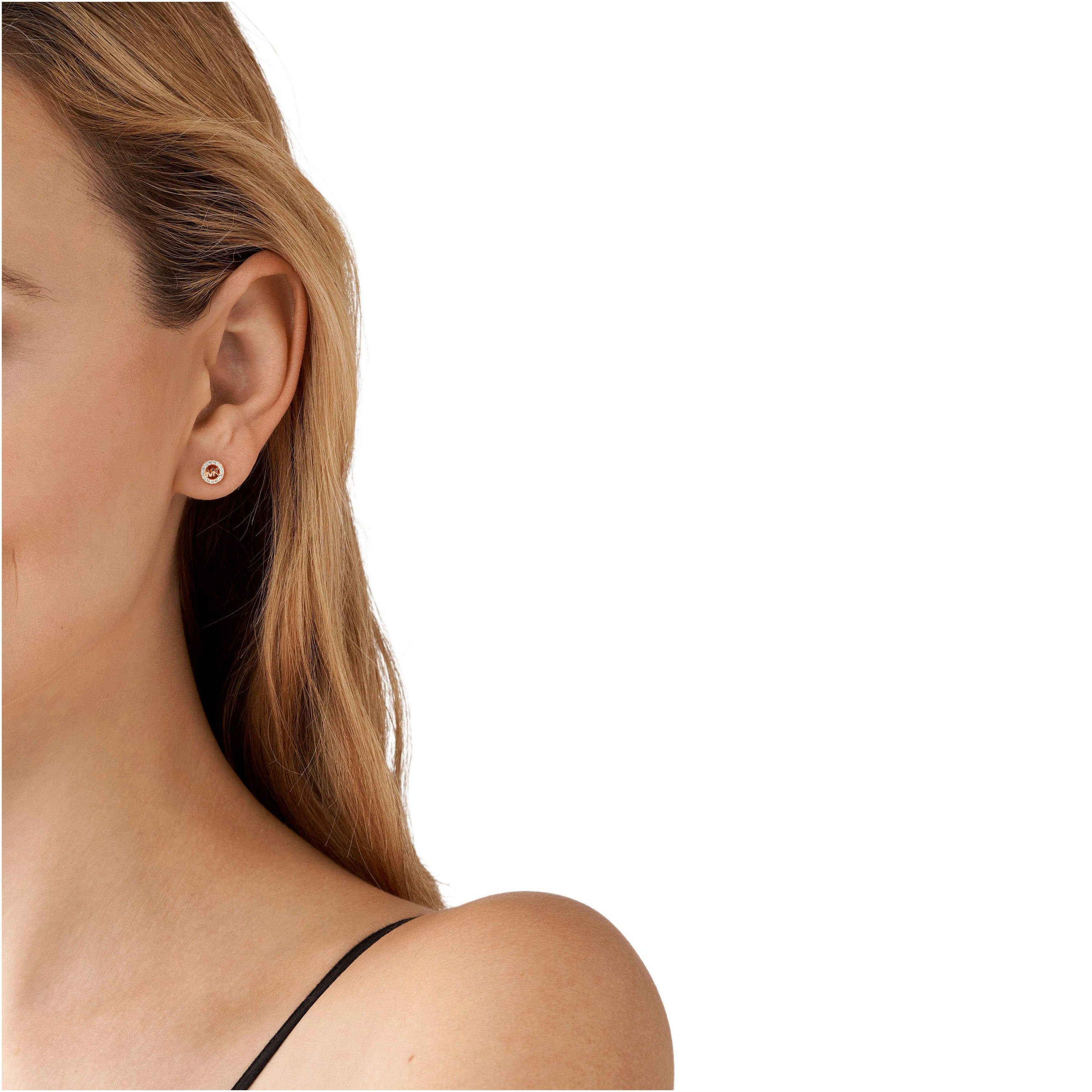 MICHAEL KORS Paar Ohrstecker Schmuck Geschenk Silber 925 Ohrringe PREMIUM, mit Zirkonia (synth)