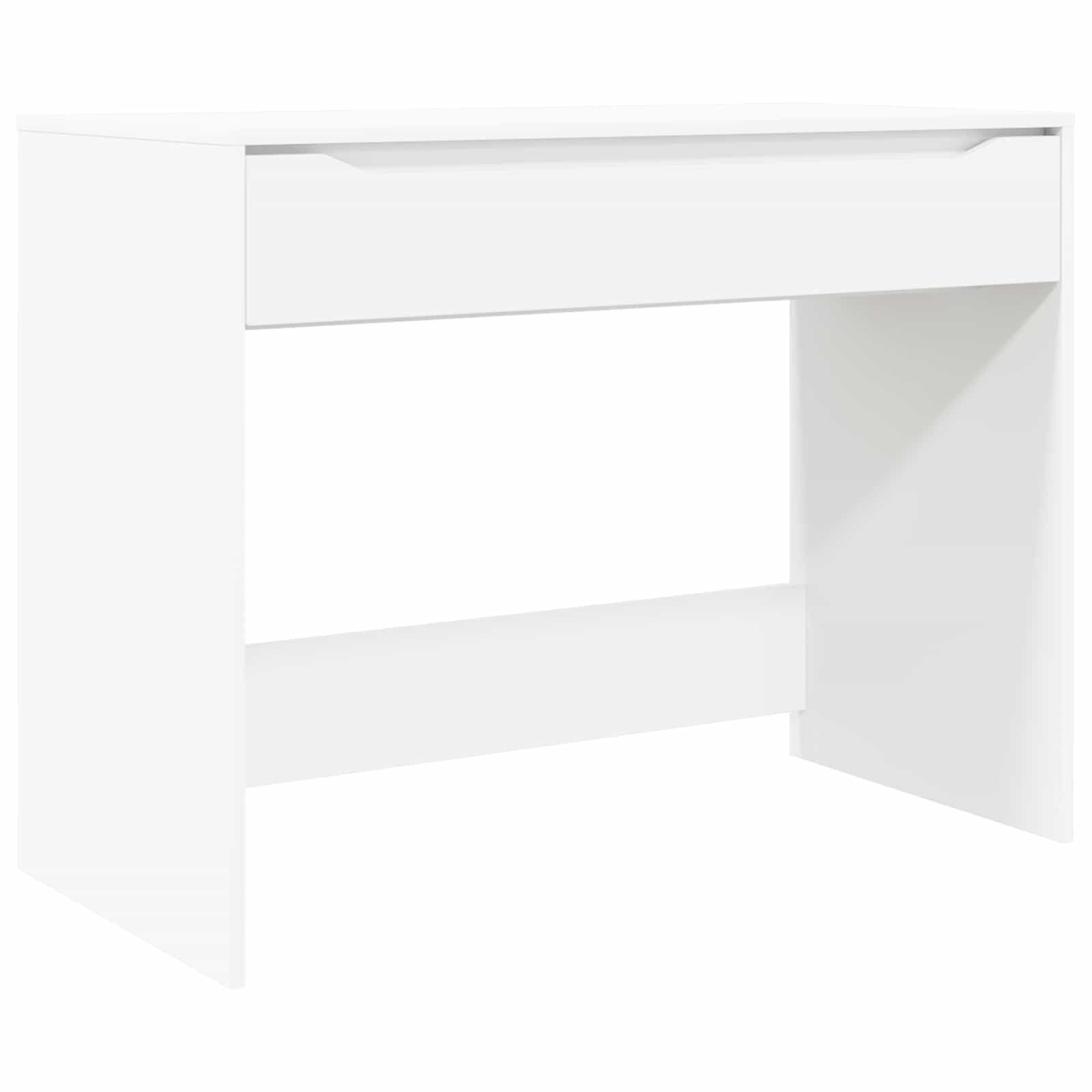 vidaXL Schreibtisch Schreibtisch mit Schubladen Weiß 100 x 50 x 78 cm Holzwerkstoff (1-St)