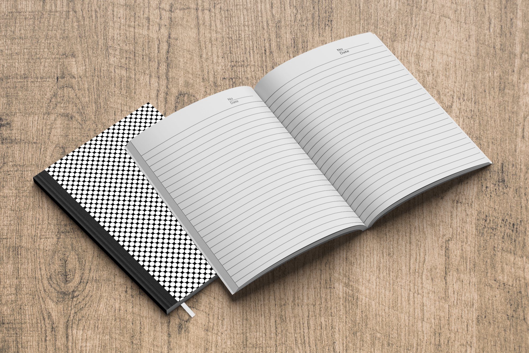 MuchoWow Notizbuch Muster - Linie Seiten, Merkzettel, Notizheft, Gestaltung 98 Tagebuch, Haushaltsbuch - A5, Journal, - Farbe