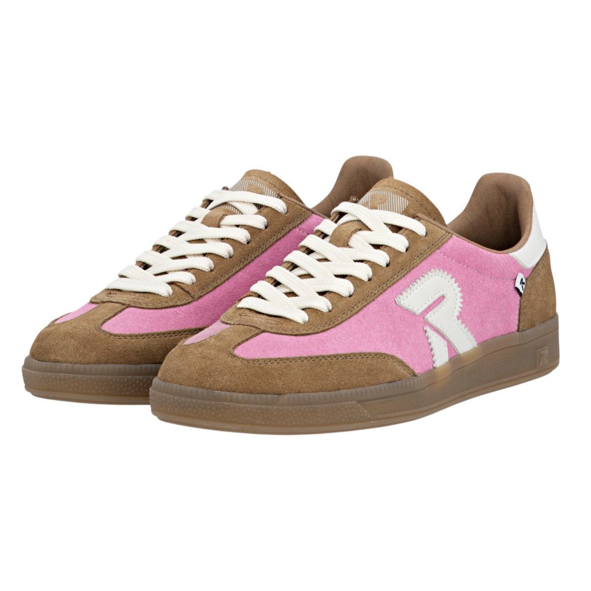 Rieker San Diego (Glattleder) rosa/braun Damen Sneaker