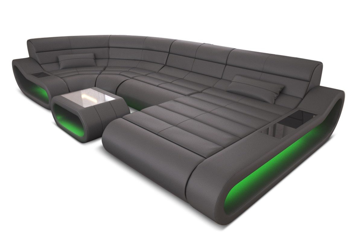 Sofa Dreams Wohnlandschaft Ledercouch Leder Sofa günstig online kaufen