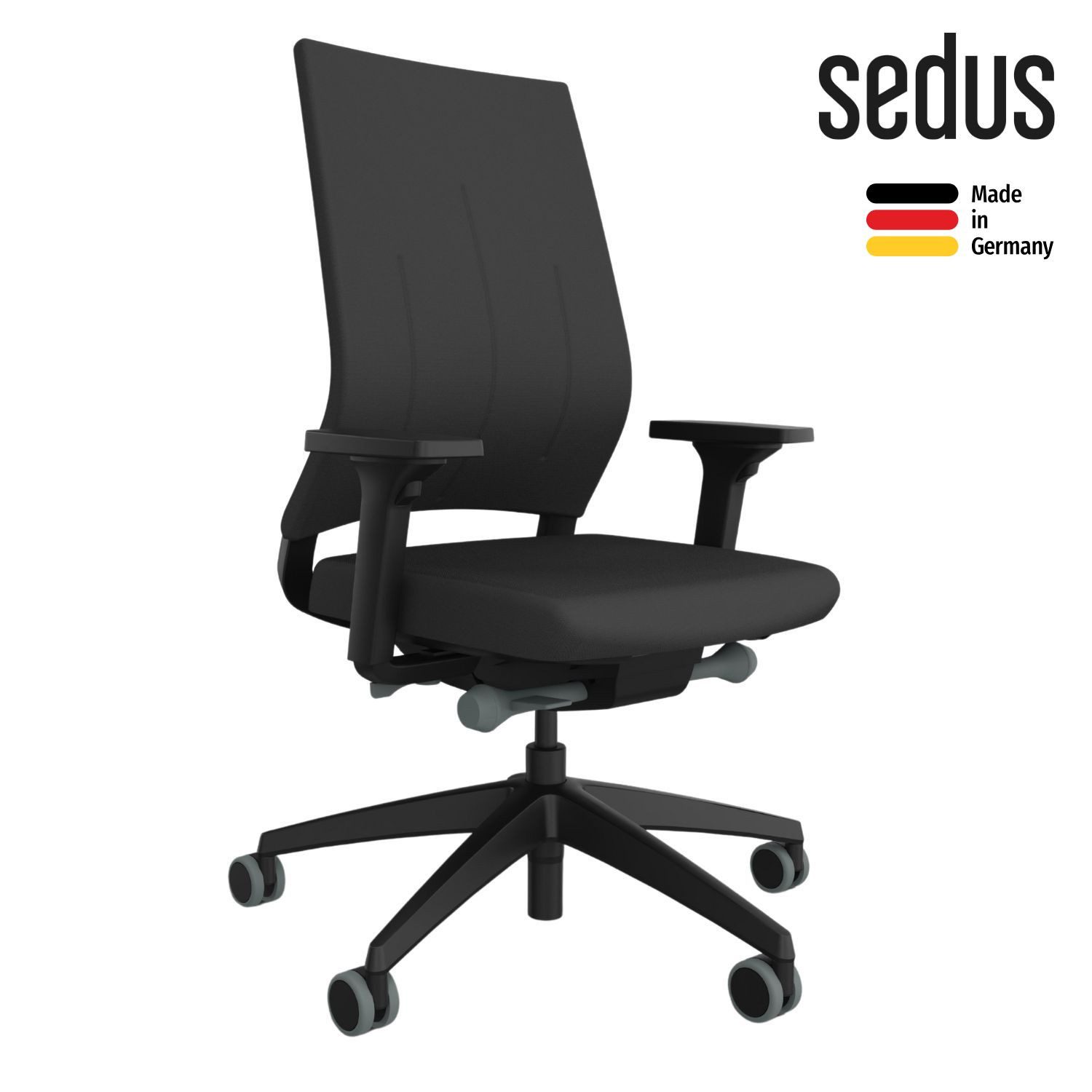 sedus Bistrostuhl quarterback 2 Vollpolster (Made in Germany, 5 Jahre Garantie), ergonomischer Bürostuhl mit Synchronmechanik
