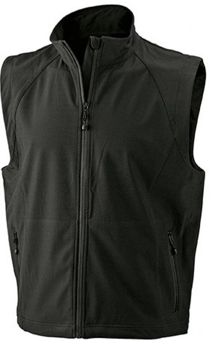 James & Nicholson Funktionsweste Herren Softshell Vest / Atmungsaktiv (2.000g/m²/24h)