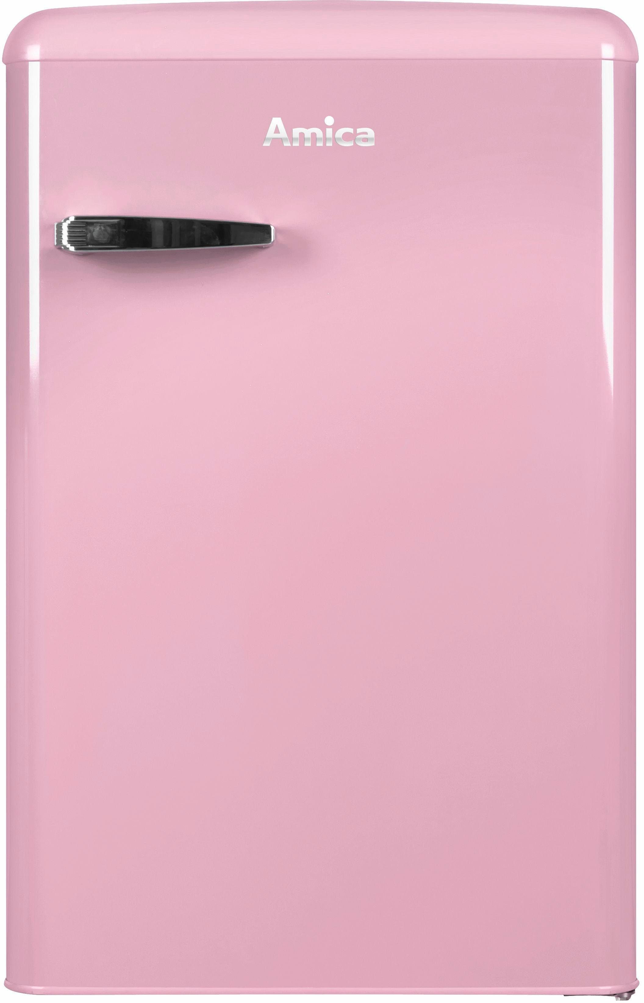 Amica Table Top Kühlschrank pink hoch, breit P, KS 15616 cm 55 cm 87,5