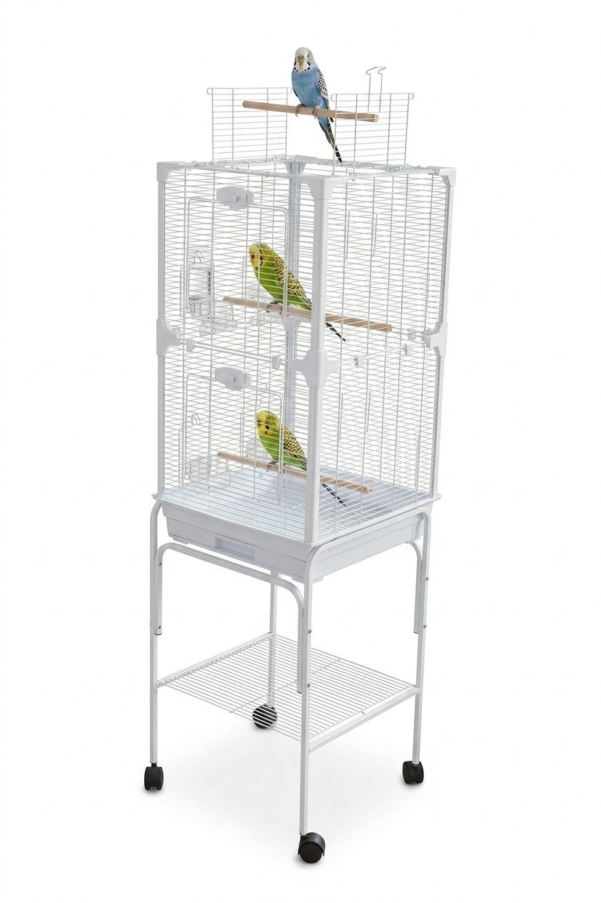 BruKa Vogelkäfig Vogelvoliere RUBY Metall Voliere Vogelhaus Käfig Vogel Papagei