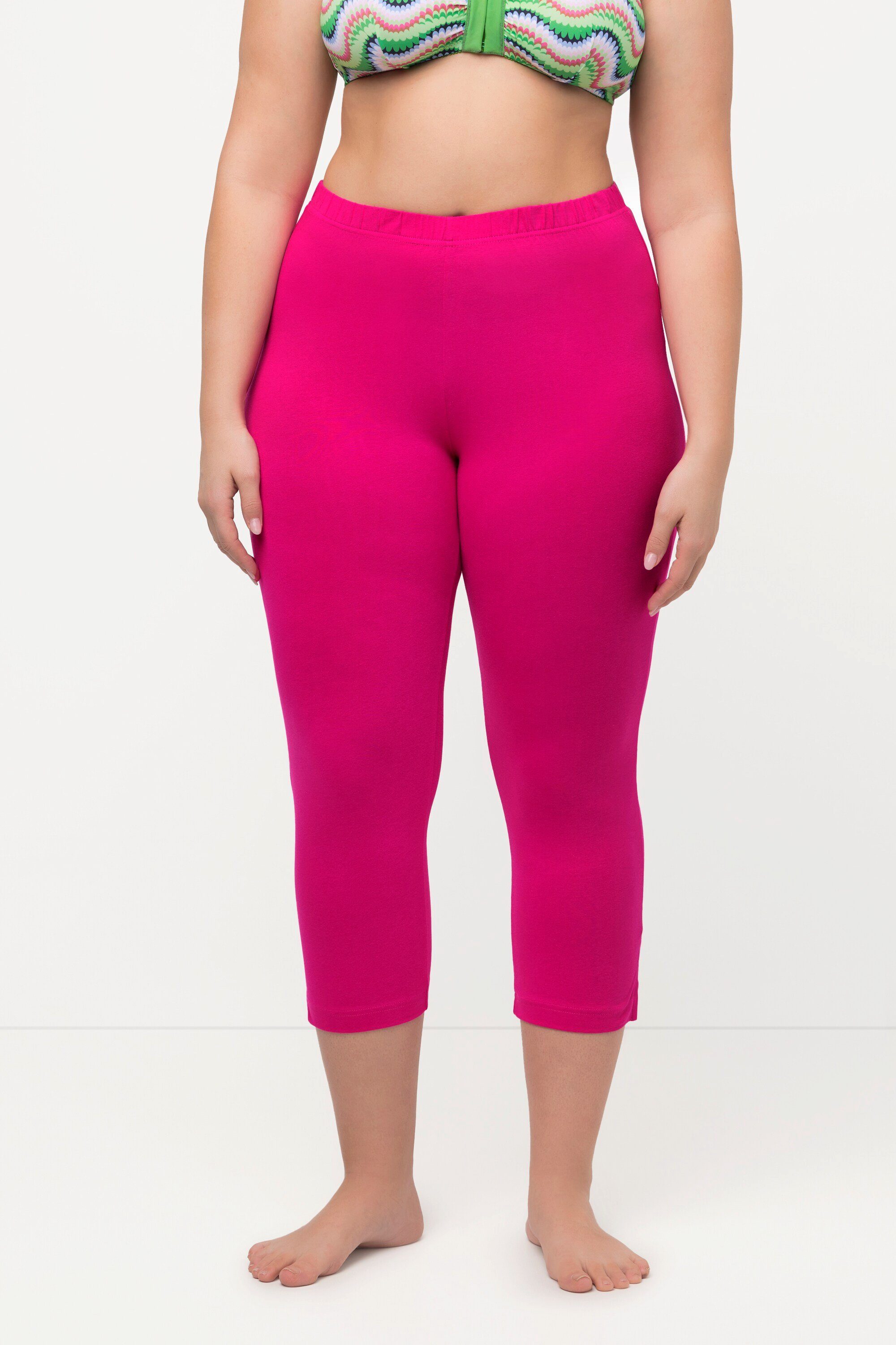 bis Caprihose 7/8-Länge Gr. pink 66/68 Funktionshose Popken Ulla fuchsia Elastikbund