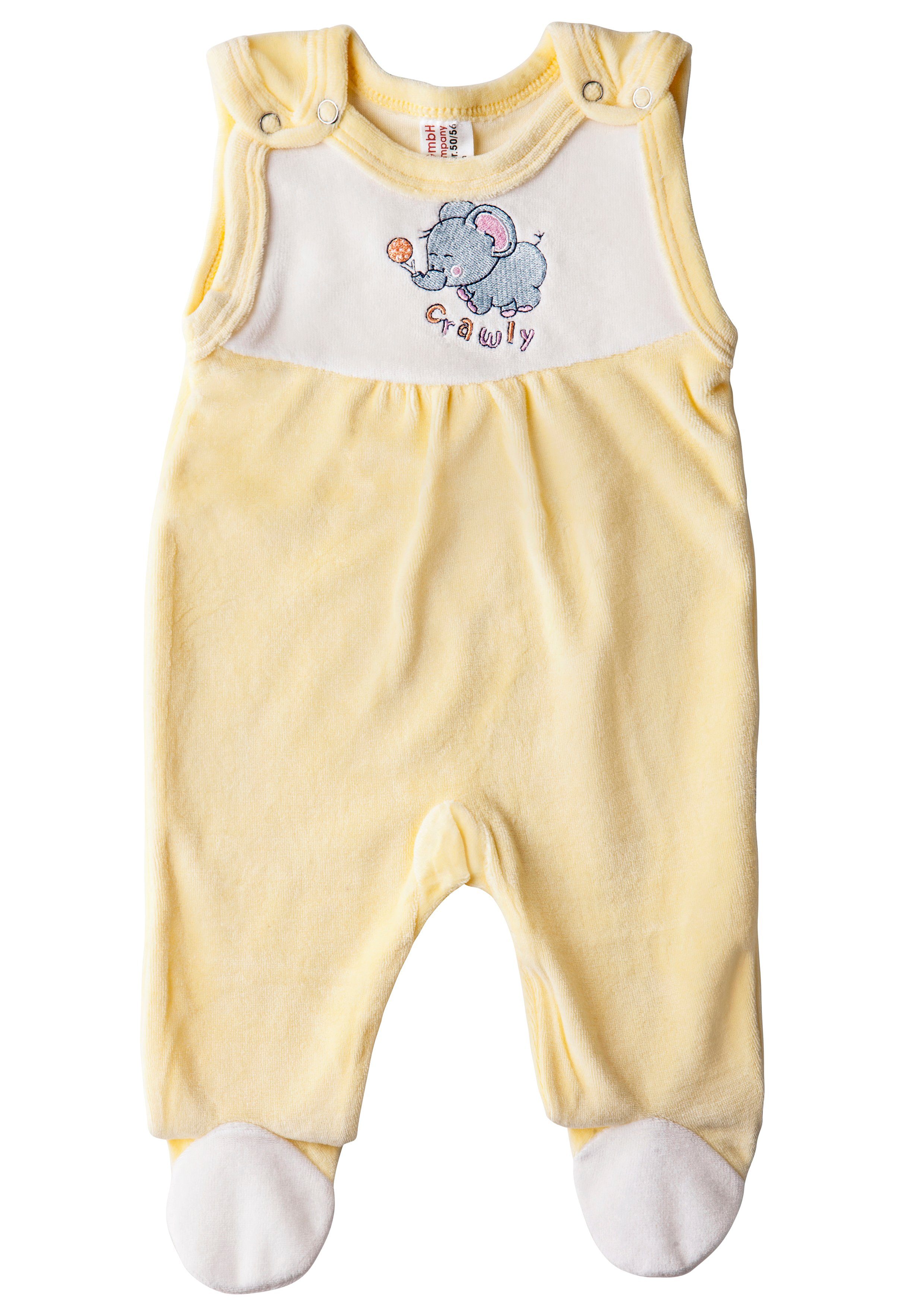 Clinotest Strampler Nickiplüsch-Strampler, unisex, super weich und kuschelig