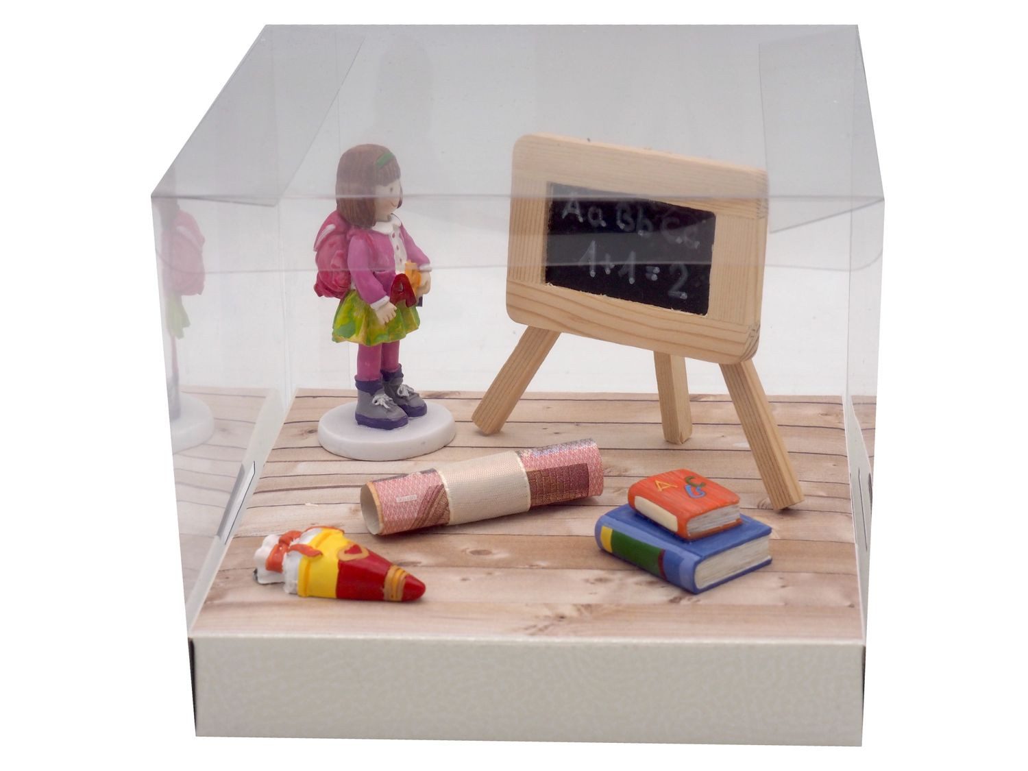 ZauberDeko Geschenkbox Geldgeschenk Geschenk Schulanfang Schule Einschulung Mädchen Schultüte