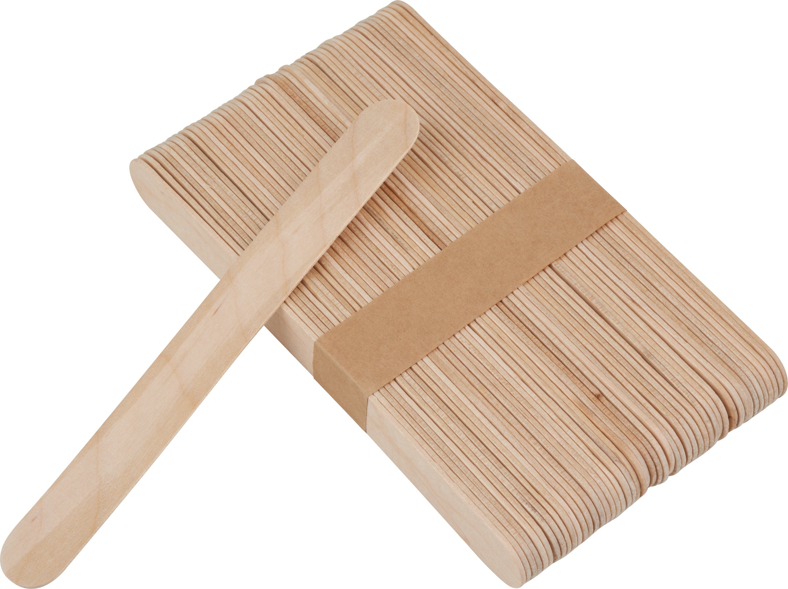 VBS XXL Dekoobjekt XXL Holzspatel, 50 Stück, 15 cm x 1,6 cm, 15 mm Stärke