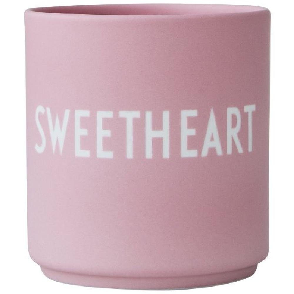 Cup Sweetheart Letters Design Tasse Rosa Favourite Becher