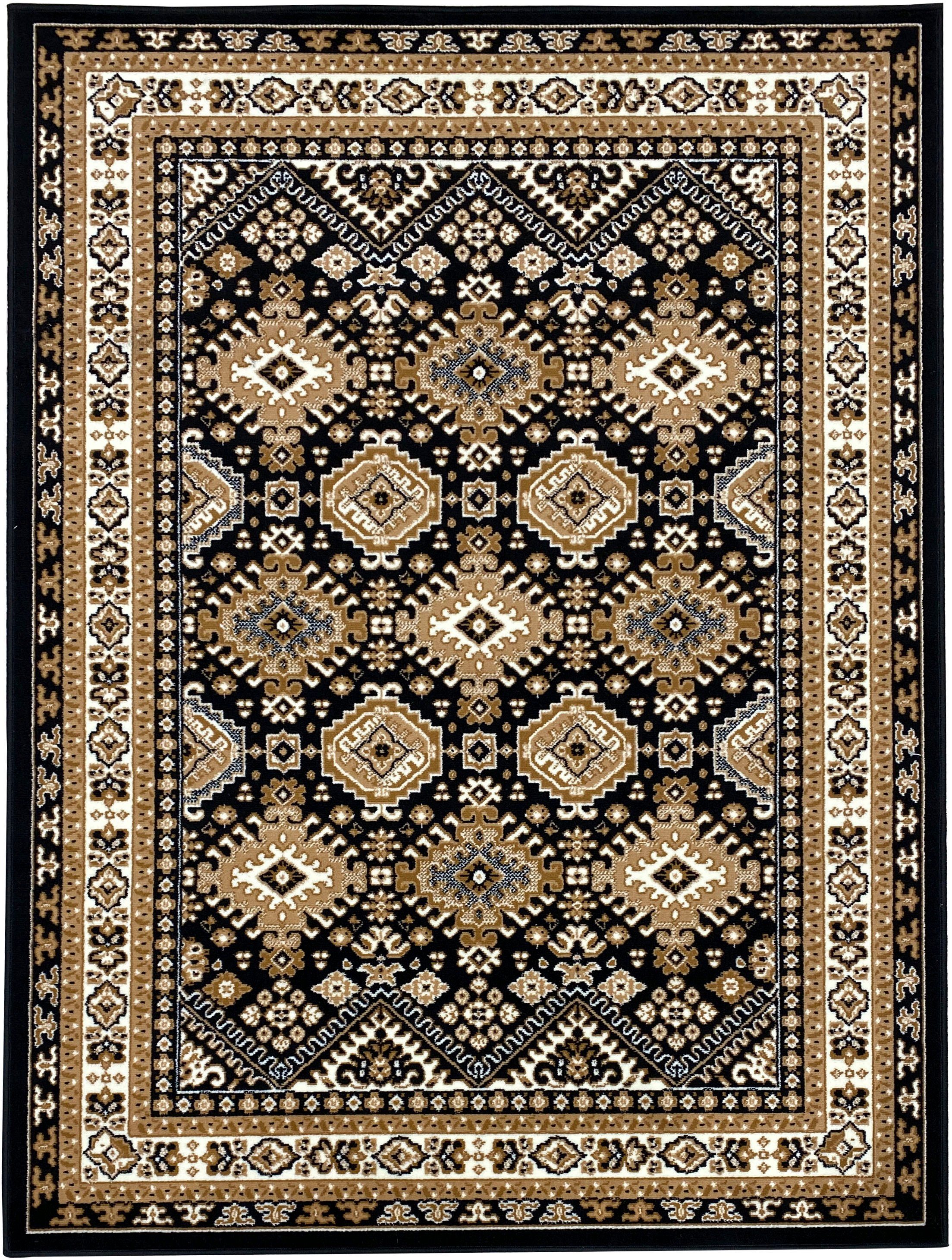 my home Teppich Diantha, rechteckig, Höhe: 7 mm, Orient-Optik, mit Bordüre, günstig online kaufen