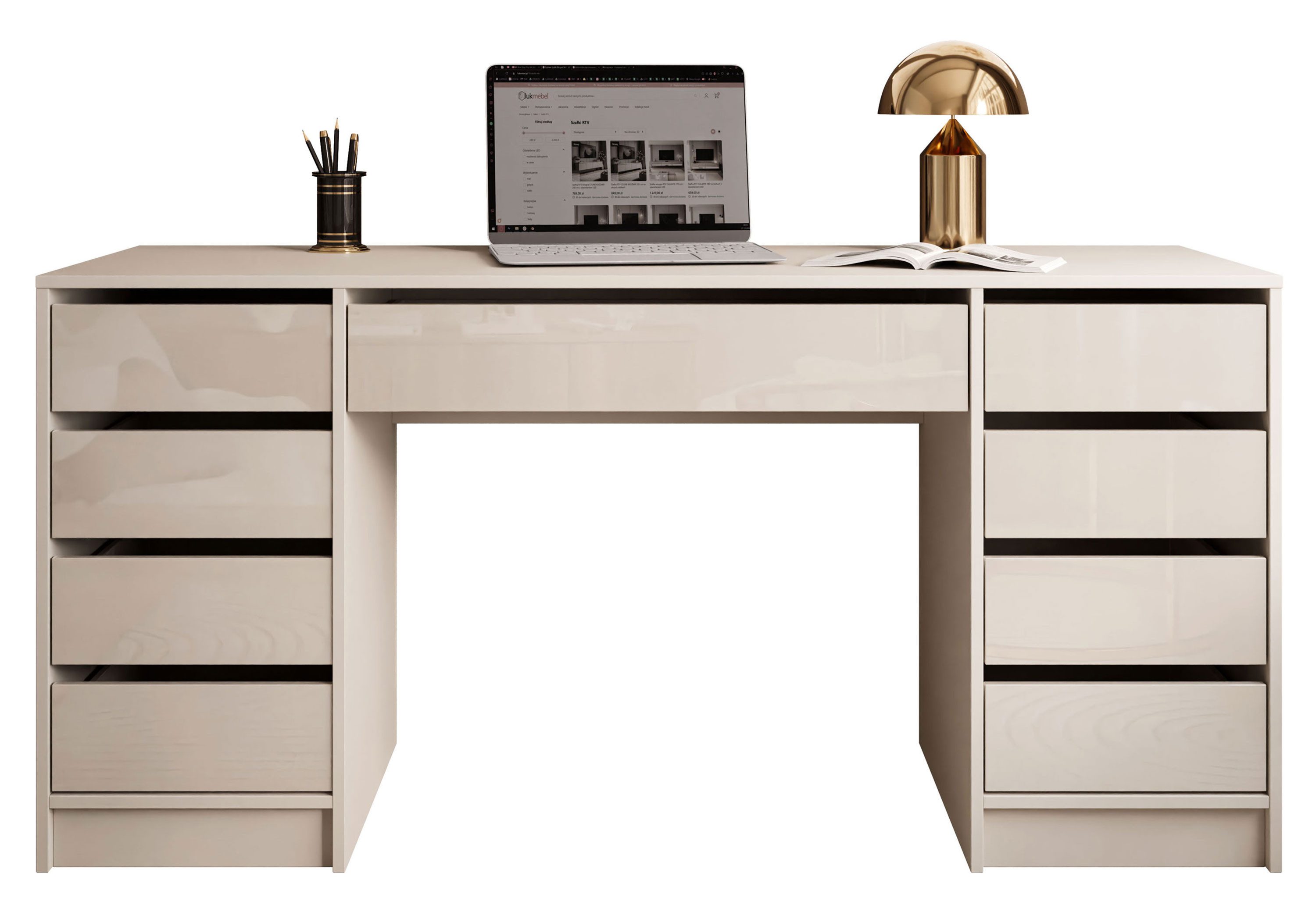 Lookway Schreibtisch MADA DOUBLE mit Schubladen (1x Schreibtisch), Breite: günstig online kaufen