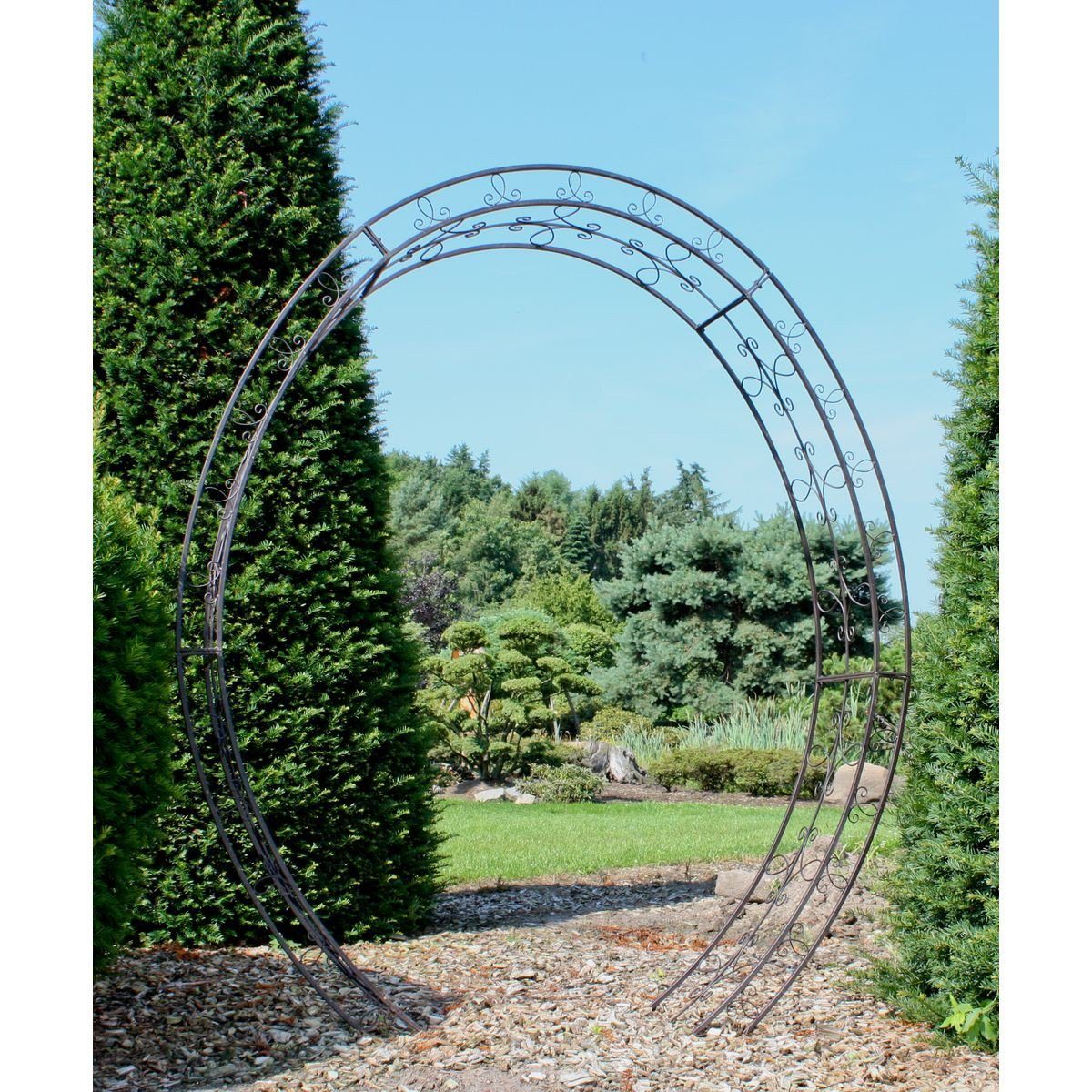 GartenHero Rosenbogen Rosenbogen Rankhilfe Rankbogen Rankgitter Pergola Gartentür Tor Spalier Rosen, Breite 200 cm x Höhe 220 cm x Tiefe 38 cm