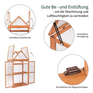 MCombo Anlehngewächshaus MCombo 3 Etage Gewächshaus Treibhaus 0800, Aufzuchtschrank Treibhaus Pflanzenhaus Tomatenhaus, 47 x 80 x 149 cm