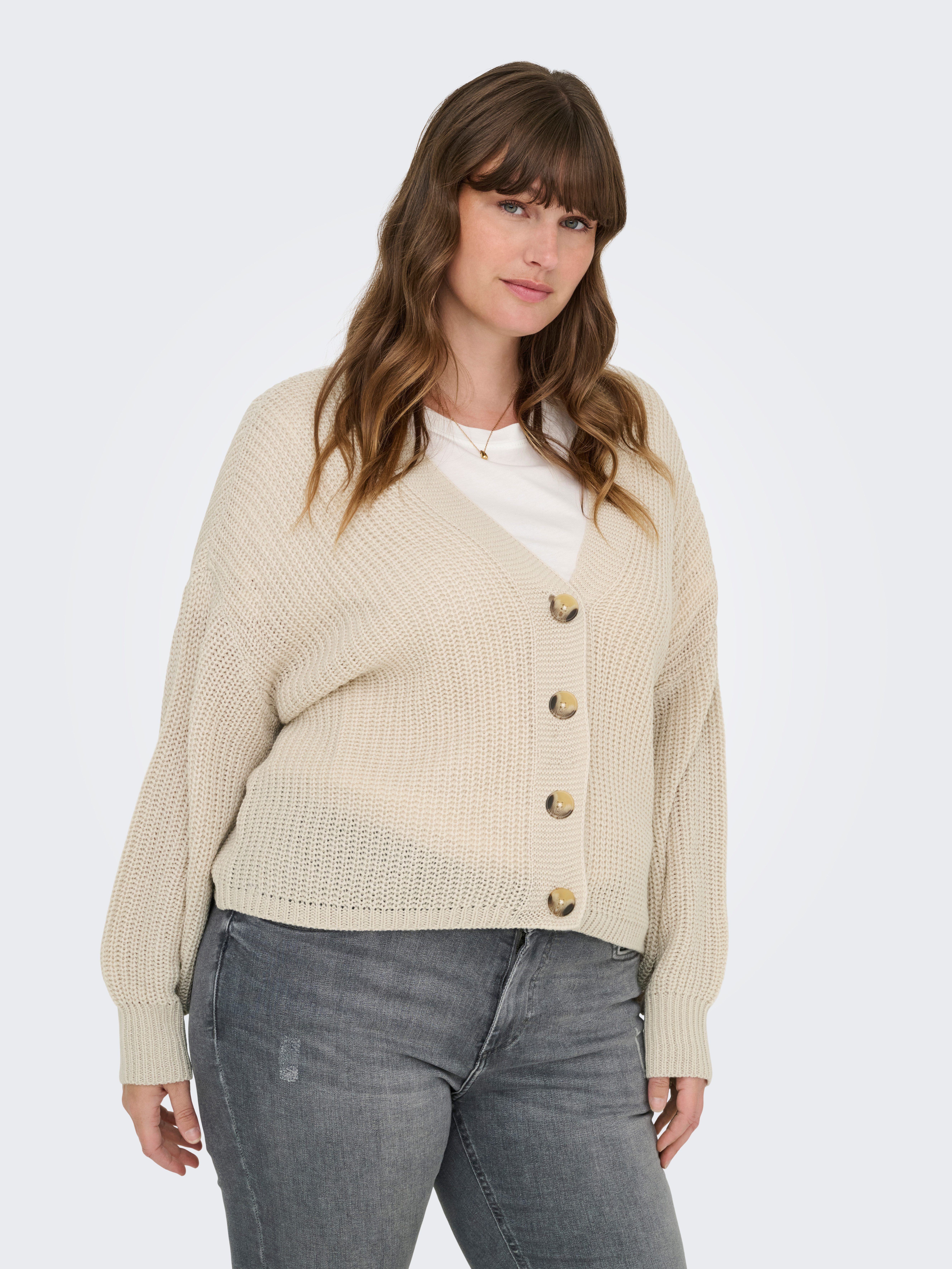 ONLY CARMAKOMA Strickjacke CARCAROL NICE L/S CARDIGAN KNT NOOS günstig online kaufen