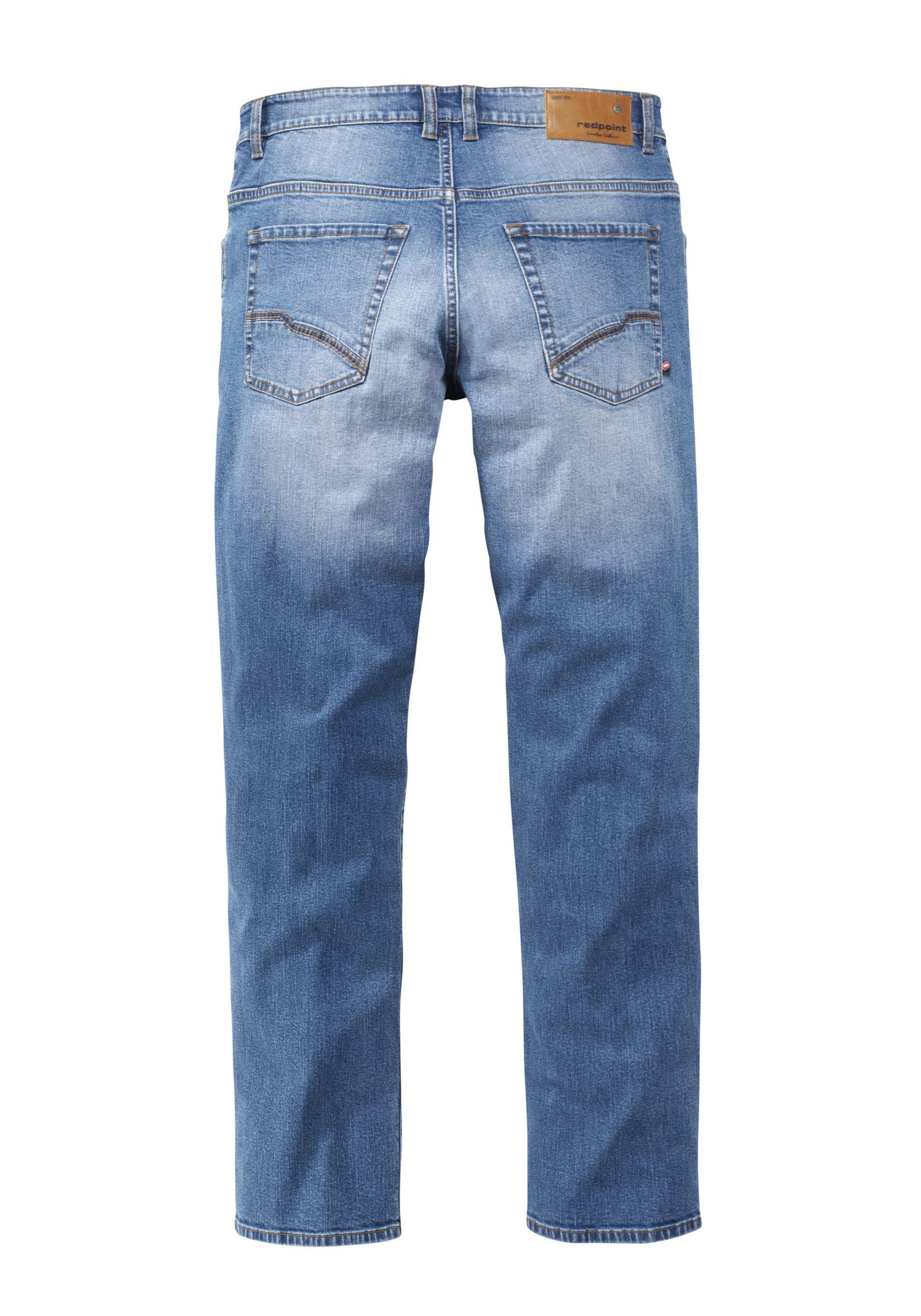 Redpoint mit Stretchanteil medium stone used Modern-Fit Jeans 5-Pocket-Jeans Barrie Denim