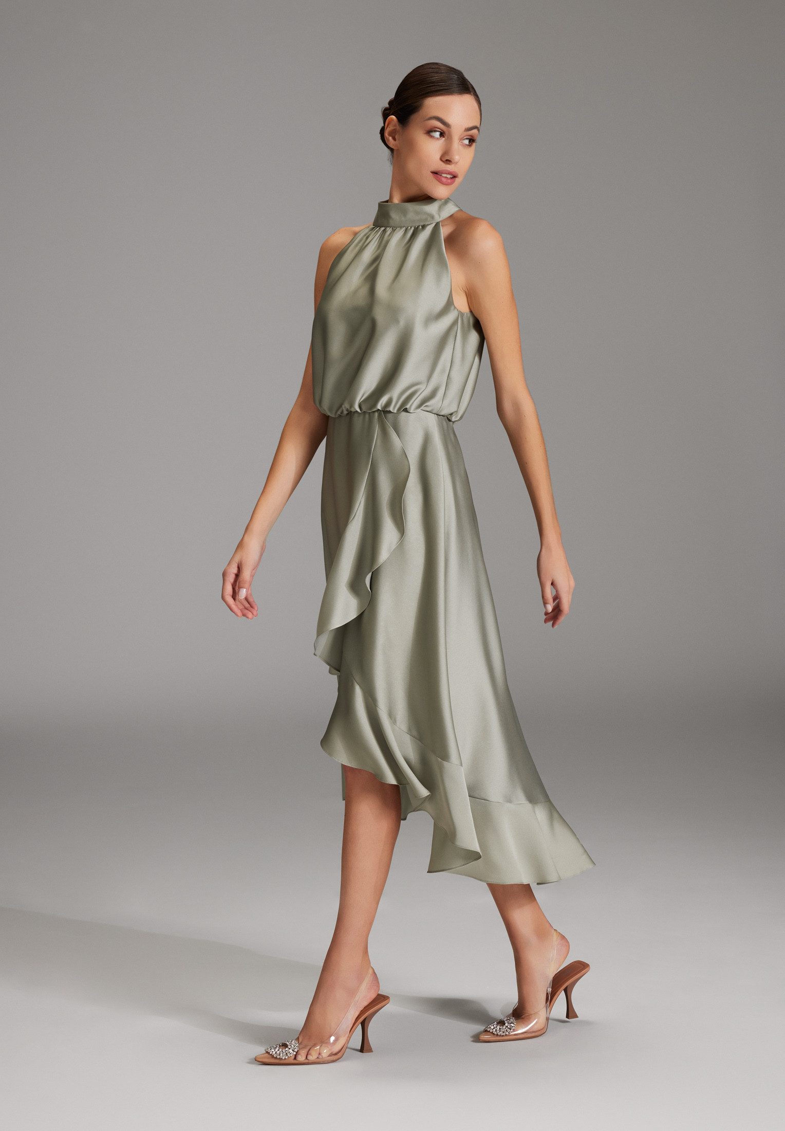 SWING Maxikleid Lockere Passform mit ausgestelltem günstig online kaufen