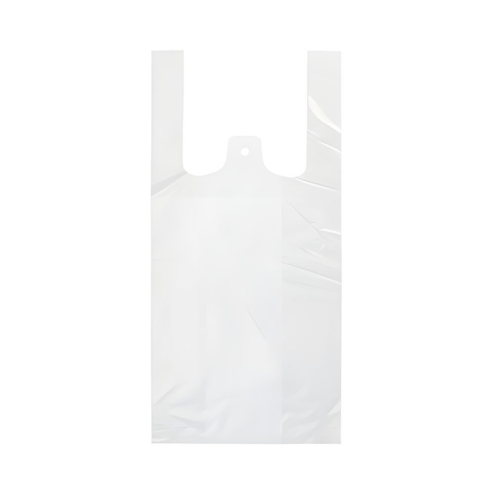 PAPSTAR Tragetasche Hemdchen-Tragetaschen, HDPE 42 cm x 21 cm x 13 cm weiss 200 Stk