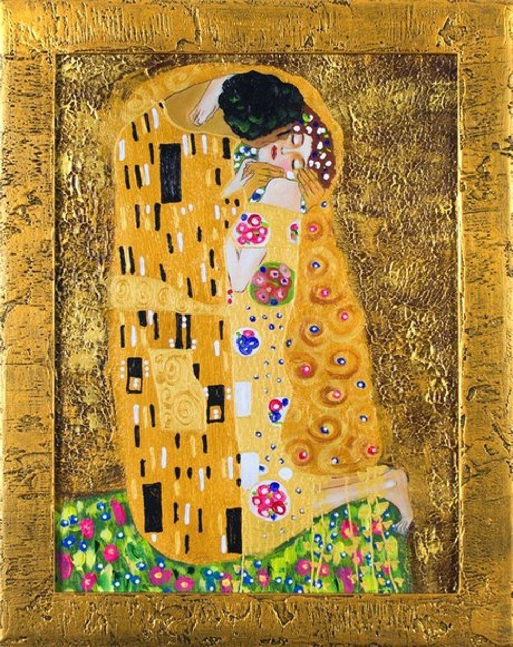 JVmoebel Gemälde Gustav Klimt »G16382«, jedes Bild ein Unikat, handgearbeitet